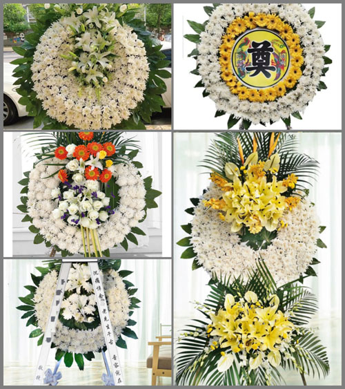 山东青岛平度市同和街道耿家集村花圈速递